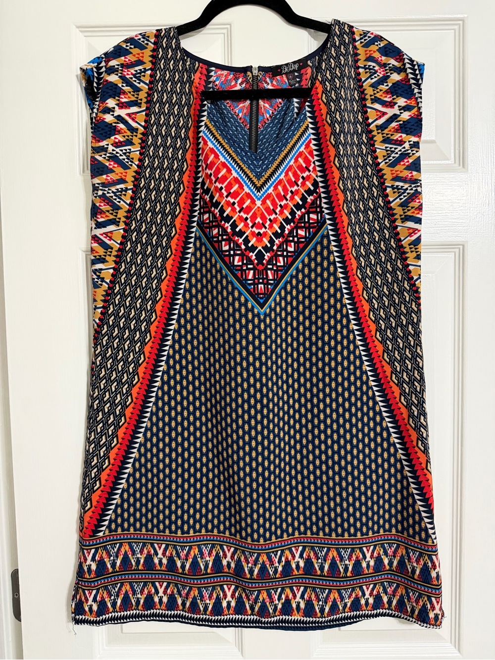 Vibrant Geometric Print Dress - Multi